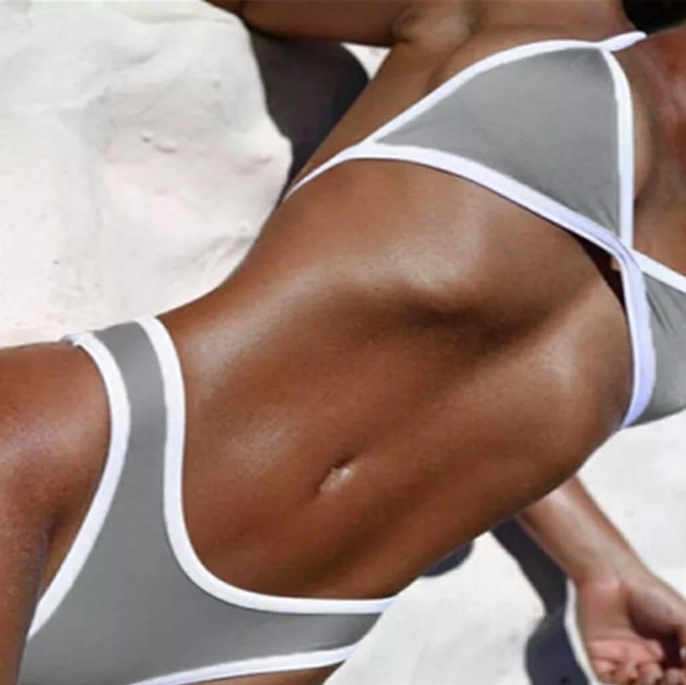Gray Bikini Summer Hot Swimwear